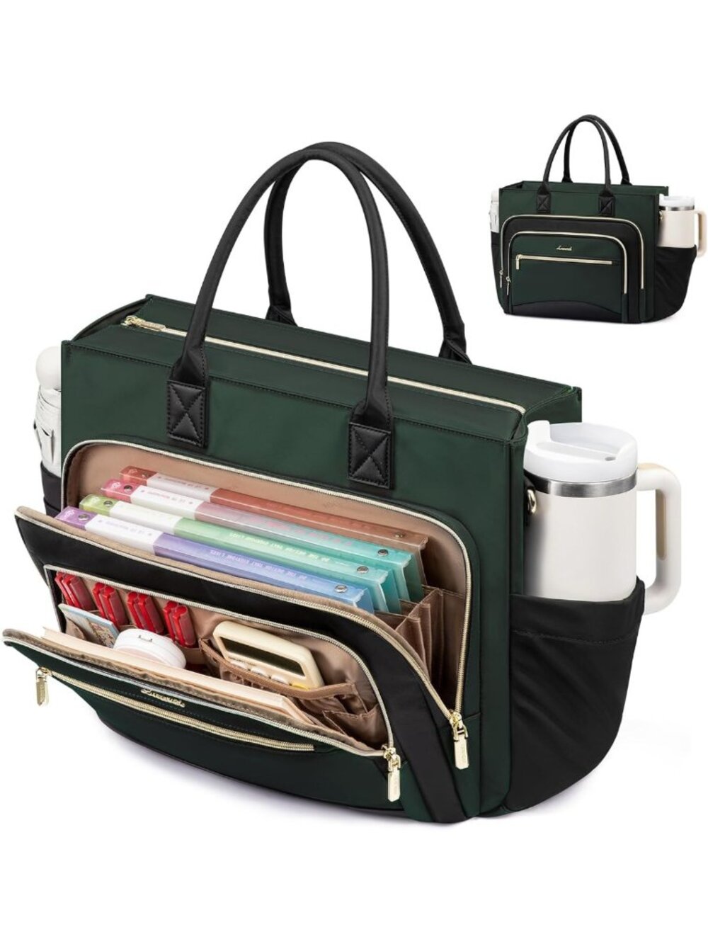 Stylish Work Tote Bag for Women | Laptop & File Organizer | Perfect Teacher Bag